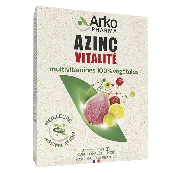 Azinc Naturel Vitalité 30 comprimés