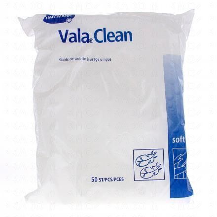 Vala Clean - Gants de toilette à usage unique x50