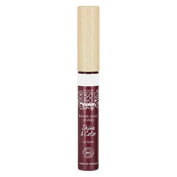 So'Bio Étic Shine & Color Baume Huile Lèvres N°40 Framboise Sublime Bio 5ml