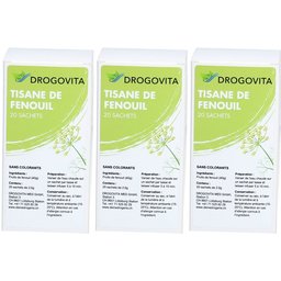 Drogovita Infusion graines de fenouil 20 sachets