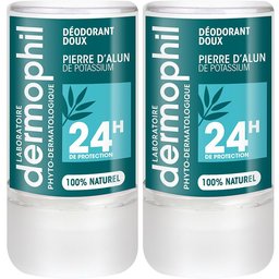 Dermophil Déodorant Doux Pierre d'Alun 100% naturelle