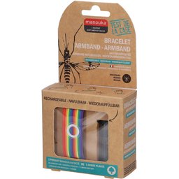 Manouka Bracelet Anti-Moustiques Arc-en-ciel