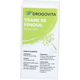 Drogovita Infusion graines de fenouil 20 sachets