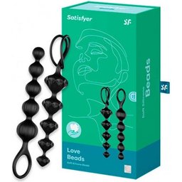 Love Beads Anal Balls Noir Noir 1pc