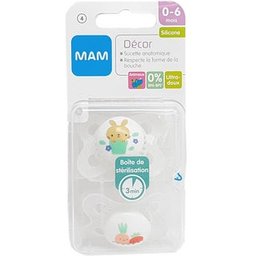 Pack Sucettes Origin Animaux 2-6m 2uts
