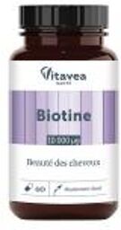 Biotine 10 000 µg 60 Gélules - Pot 60 gélules