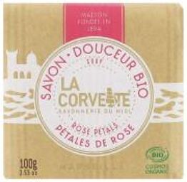 Savon Doux Bio à la Rose 100g - Pain 100 g
