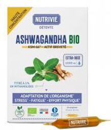 Ashwagandha Bio 20 Ampoules - Boîte 20 ampoules de 10 ml