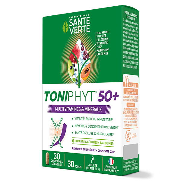 TONIPHYT 50 + multivitamines & minéraux  30 comprimés