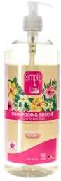 Shampoing Douche Fleurs des Îles Biologique 1 Litre - Flacon-Pompe 1000 ml