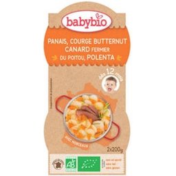 Menu du Jours dès 12 Mois Bols Panais Courge Butternut Canard Polenta 2x200 Grammes