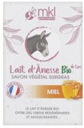 Ls15 Savon Surgras Lait d'Ânesse Bio 100 g Miel - Boîte 100 g