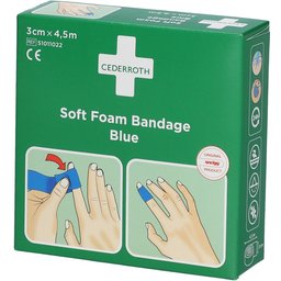 Soft Foam Bandage Blue 3 cm x 4,5 m 51011022
