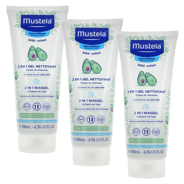 Bain et Toilette Gel Nettoyant 2en1 Lot de 3 - 200ml