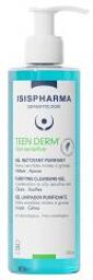 Teen Derm Gel Sensitive Nettoyant Purifiant Peaux Sensibles Mixtes à Grasses 250 ml - Flacon-Pompe 250 ml