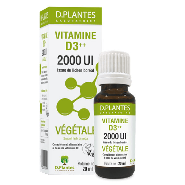 Vitamine D3 2000 UI végétale codigoutte