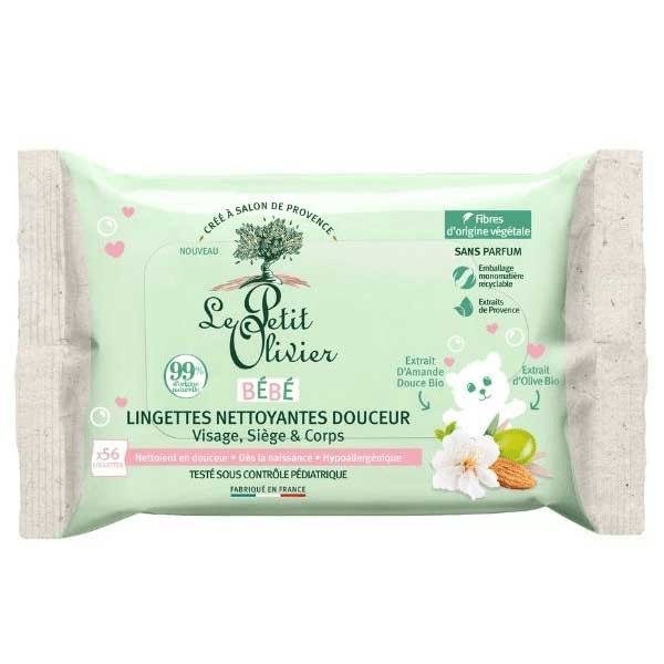 - Lingettes Nettoyantes Douceur - Bébé - Dès La Naissance - x56