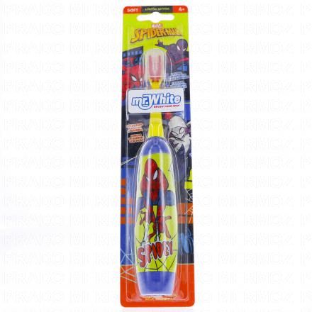 Mr.WHITE Brosse à dent électrique enfant spiderman