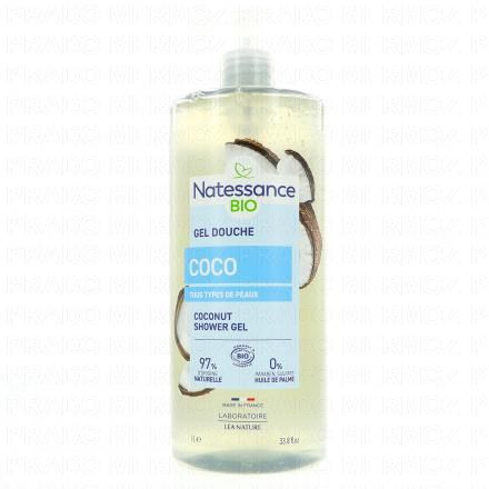 Gel douche rafraichissant eau de coco flacon 1l