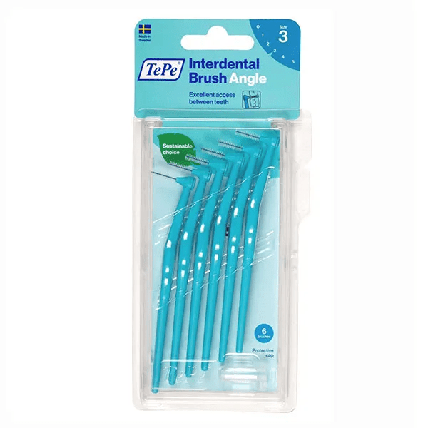 Brossettes Interdentaires Angle Bleu 0.6 mm 6 brossettes