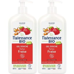 Kids Gel Douche Bio Vanille Fraise Sans Sulfate