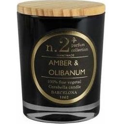 Bougie Verre Nro 2 Amber-Olibanum 7,5x9cm 1ut