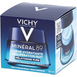 Minéral 89 Crème Nuit Récupératrice Mélatonine