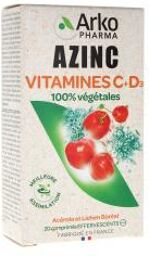 Azinc Naturel Vitamines c + d 20 Comprimés Effervescents - Boîte 20 comprimés