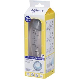 Difrax® Biberon S de dosage 1-2-3 Natural 3+ mois 250 ml