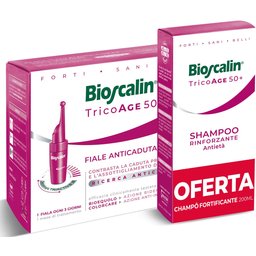Pack TricoAGE50+ Ampollas 10x3,5ml + Champô Fortificante 200ml