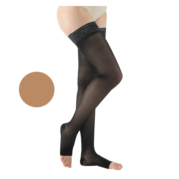 Venactif Lux Bas Auto-Fixants Pieds Ouverts Classe 2 Normal Taille 2 Ambre