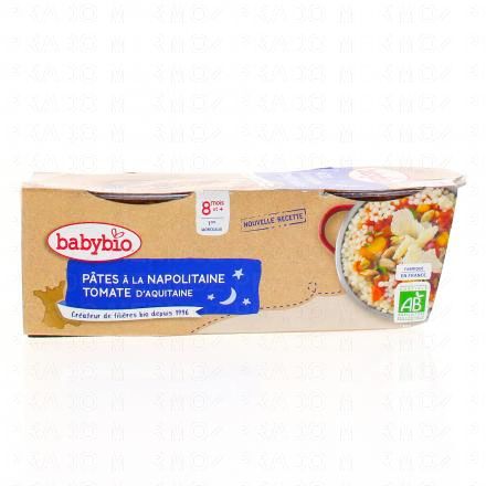 Repas du Soir - Bols Pâtes à la napolitaine Tomates d'Aquitaine 2x200g dès 8 mois