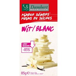 Chocolat blanc réduit en sucre + 20 % gratuit