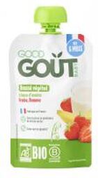 Brassé Végétal à base d'Avoine Fraise, Banane dès 6 Mois Bio 90 g - Gourde 90 g