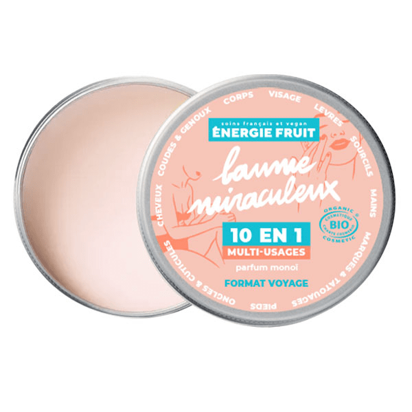 Energie Fruit Baume Miraculeux 10 en 1 Monoï - Format Voyage 38g