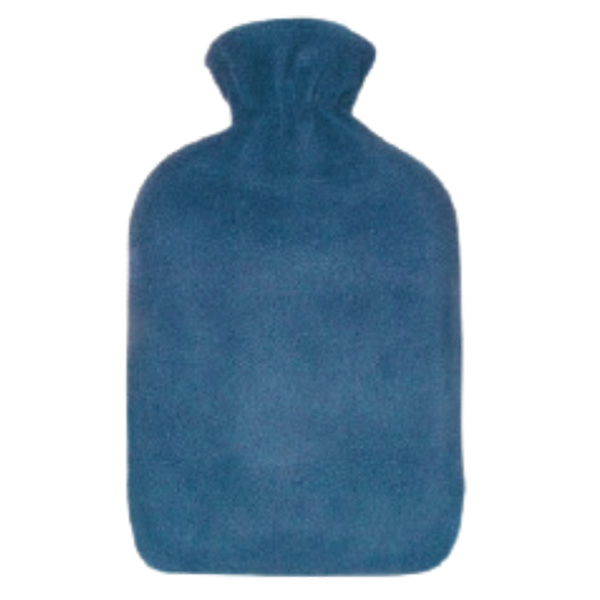 Bouillotte Caoutchouc Polaire Bleu Jeans