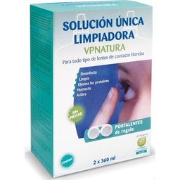 Solución Única Limpiadora Lentillas Blandas 2x360ml