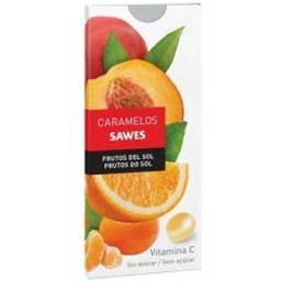 Bonbons balsamiques sans sucre saveur Fruits du soleil avec vitamine C en blister 22g