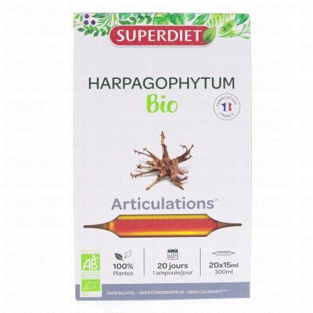 Harpagophytum bio solution buvable articulations 20 ampoules