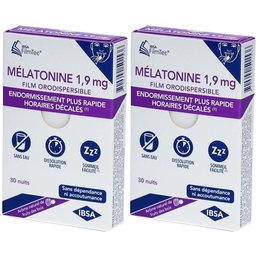 Mélatonine film orodispersible 1,9 mg