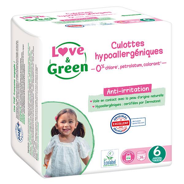 Culottes Apprentissage T6 (16kg et +) Hypoallergéniques x 26