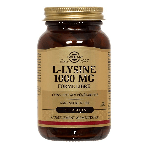 L-Lysine 1000mg 50 comprimés