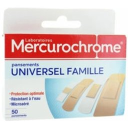Pansements Universel Famille 50 unités