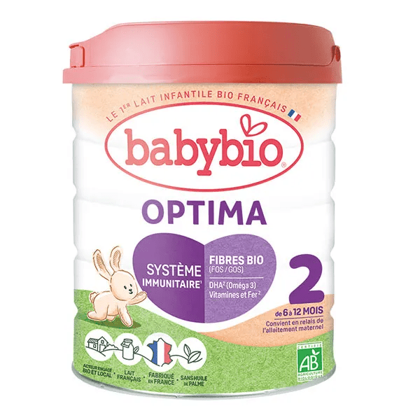 Optima 2 Formule Enrichie en Fibres et Bifidus Au Lait de Vache français 800g