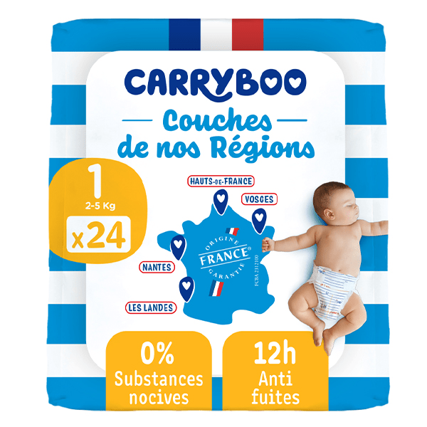 Couches de nos régions Taille 1 (2-5kg)