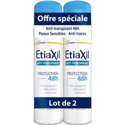 Déodorant Anti-transpirant Protection 48h Aérosol 2x150ml