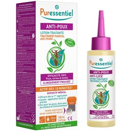 Lotion Traitante Anti-Poux avec peigne