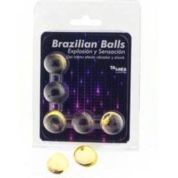 Taloka Brazilian Balls Exciting Gel Vibration & Shock Effect 5uds