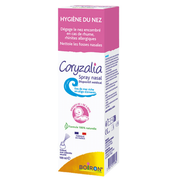 Coryzalia spray nasal nez encombré pour bébé et nourissons 100ml