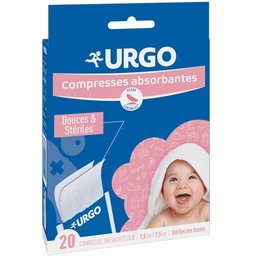 Compresses Absorbantes 7,5x7,5cm 20uts